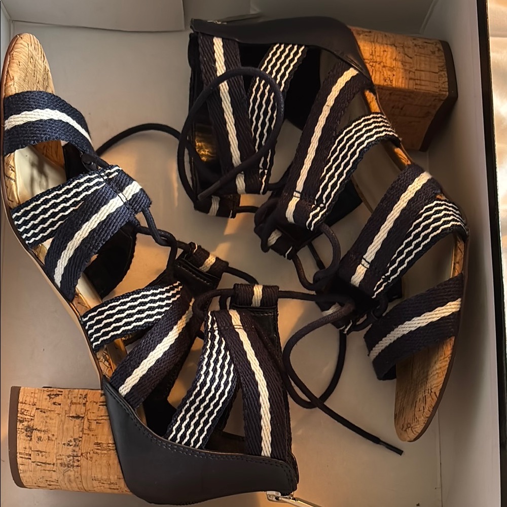 Stylish Nine West Navy and White Women's Sandals